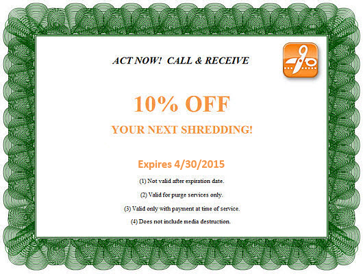 10% Off Your Next Shredding