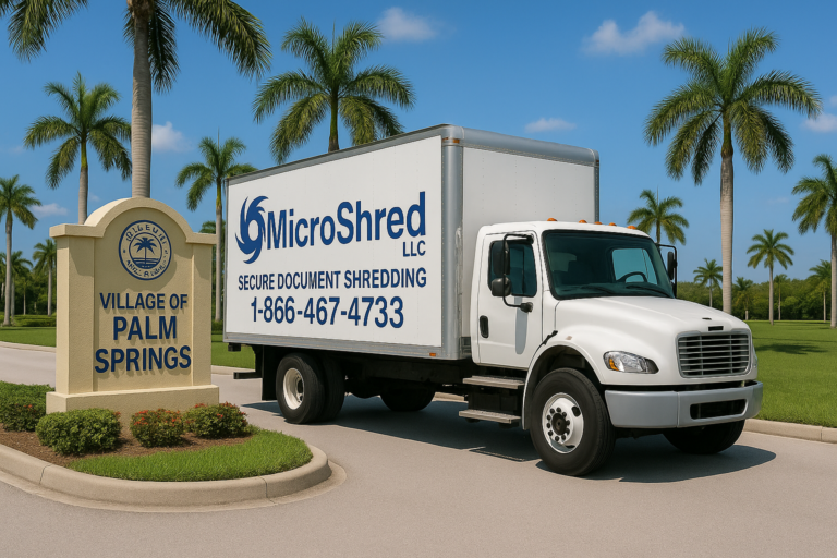 Secure Document Shredding Services in Palm Springs